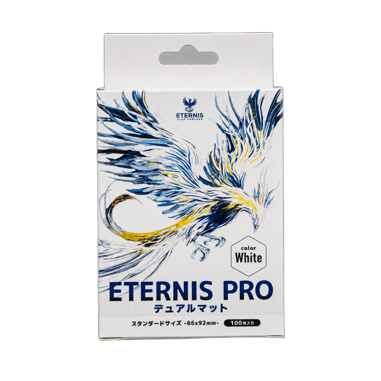 ETERNIS PRO デュアルマットスリーブ 66x92mm - 100枚 – White - 標準サイズ